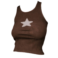 Camiseta sin mangas con diseño de estrella de Skater Girl