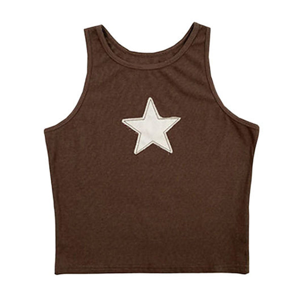 Camiseta sin mangas con diseño de estrella de Skater Girl