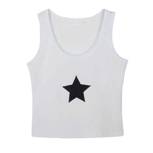 Camiseta sin mangas con diseño de estrella de Skater Girl