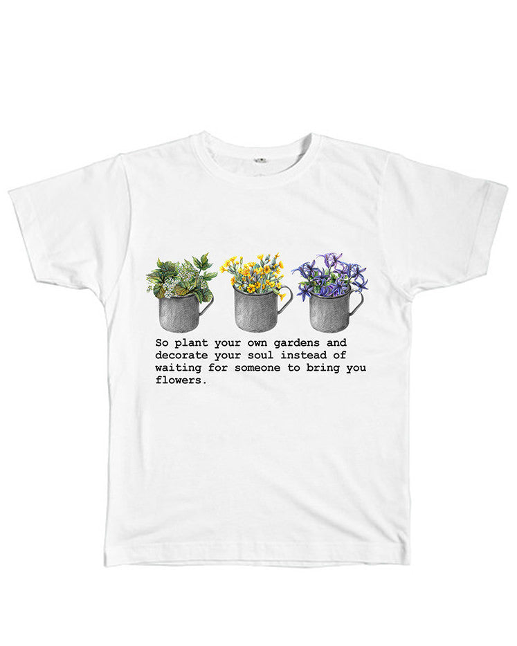 Camiseta "Tus propios jardines", talla L