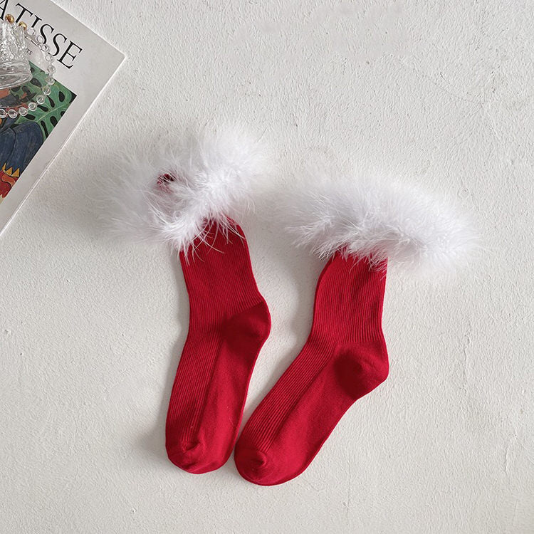 Flauschige Kaffeecremesocken