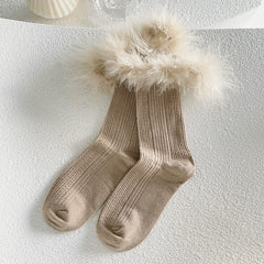 Flauschige Kaffeecremesocken