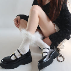 Flauschige Kaffeecremesocken