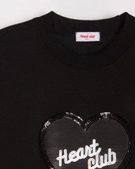 Sequin Heart Club T-Shirt