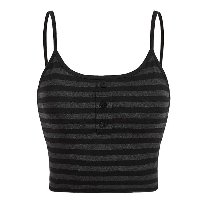 Grunge Sleaze Striped Tank Top