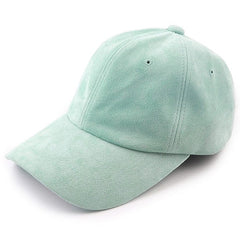 Gorra de gamuza color pastel