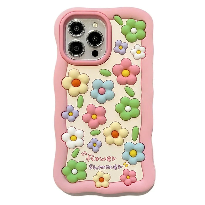 Funda para iPhone con flores de verano