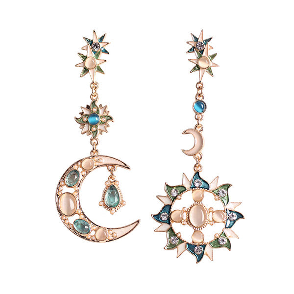 Celestial Supernova Drop Earrings