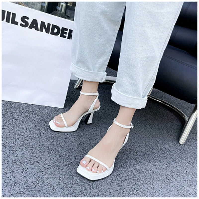 Platform Square High Heel Sandals