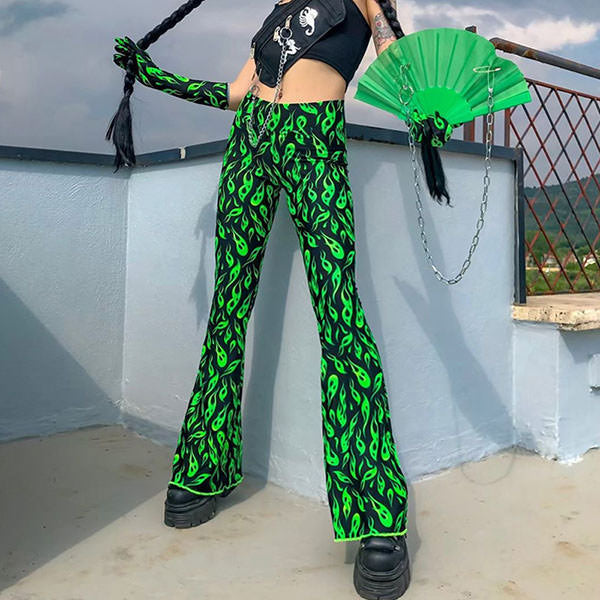 Toxic Flame Flared Pants