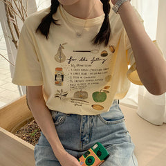 T-Shirt mit Fruchtkuchenfüllung