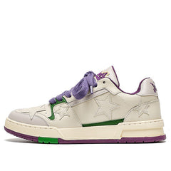 White & Purple Aesthetic Star Sneakers