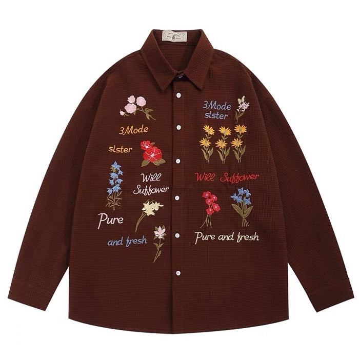 Wildflowers Embroidery Shirt