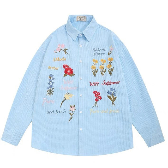 Wildflowers Embroidery Shirt