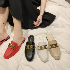 Casual Med Square Heel Loafers