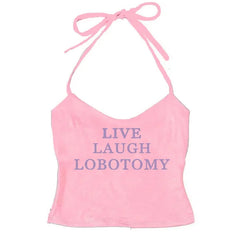 Live Laugh Neckholder-Top