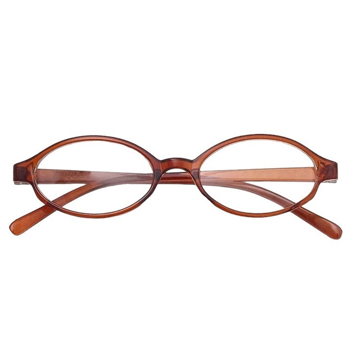 Ästhetische ovale Brille im Y2K-Stil