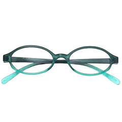 Ästhetische ovale Brille im Y2K-Stil