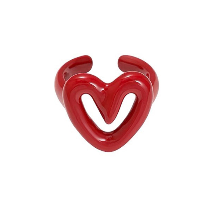 Y2K Heart Chunky Ring