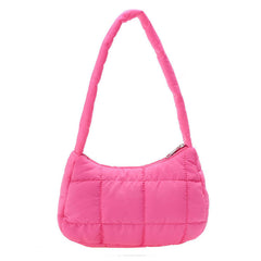 Bolso baguette acolchado Y2K