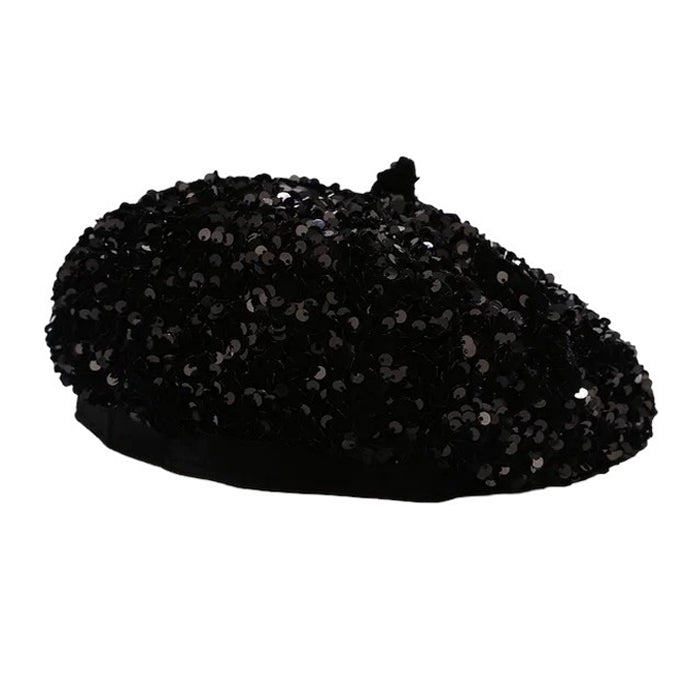 Y2K Sequin Beret Hat