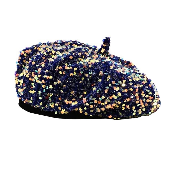 Y2K Sequin Beret Hat