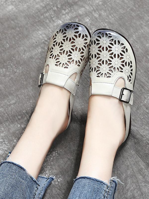 Hollow Out Comfortable Flat Slipper