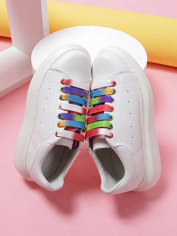 Colorful Lace-Up Casual Shoes