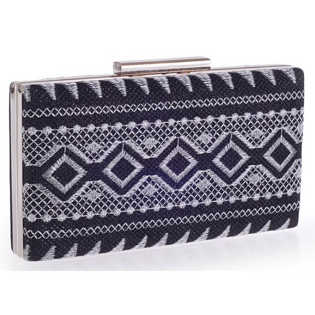 Clutch de fiesta de moda azul para mujer