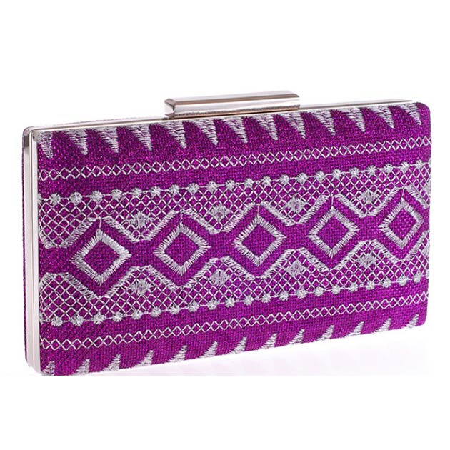 Clutch de fiesta de moda azul para mujer