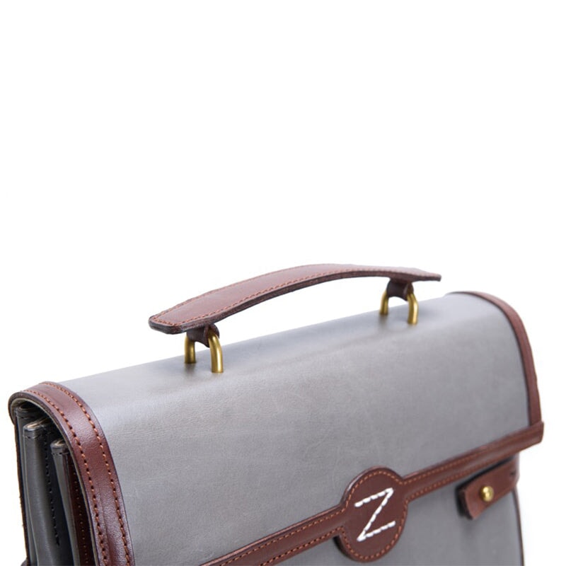 Morandi Backpack Vintage Fashion Vegetable Tanned Leather Colour Clash Backpack – Vreeo Shop