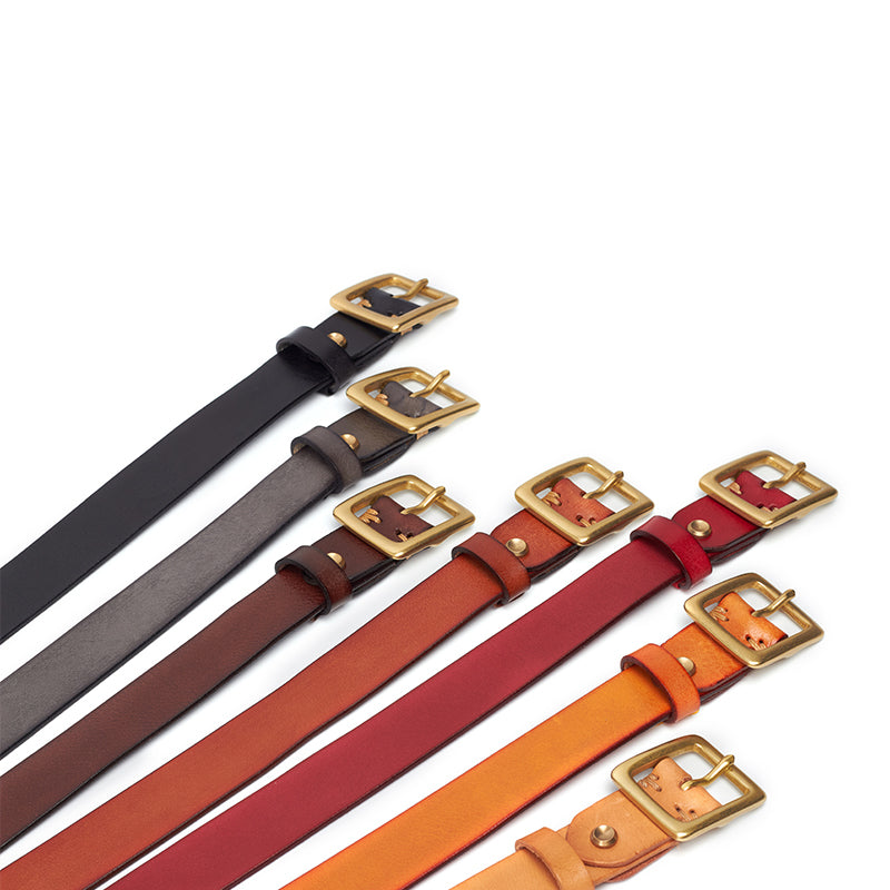 Women's Belt Pure Copper Pin Buckle Multicolor