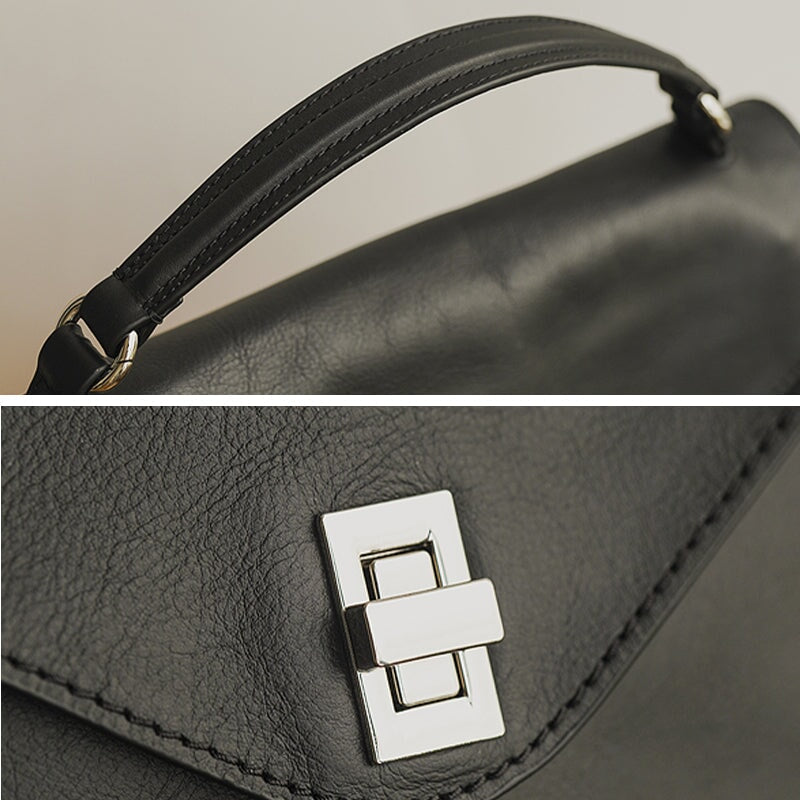 Retro Simple Texture Messenger Bag | Handbag