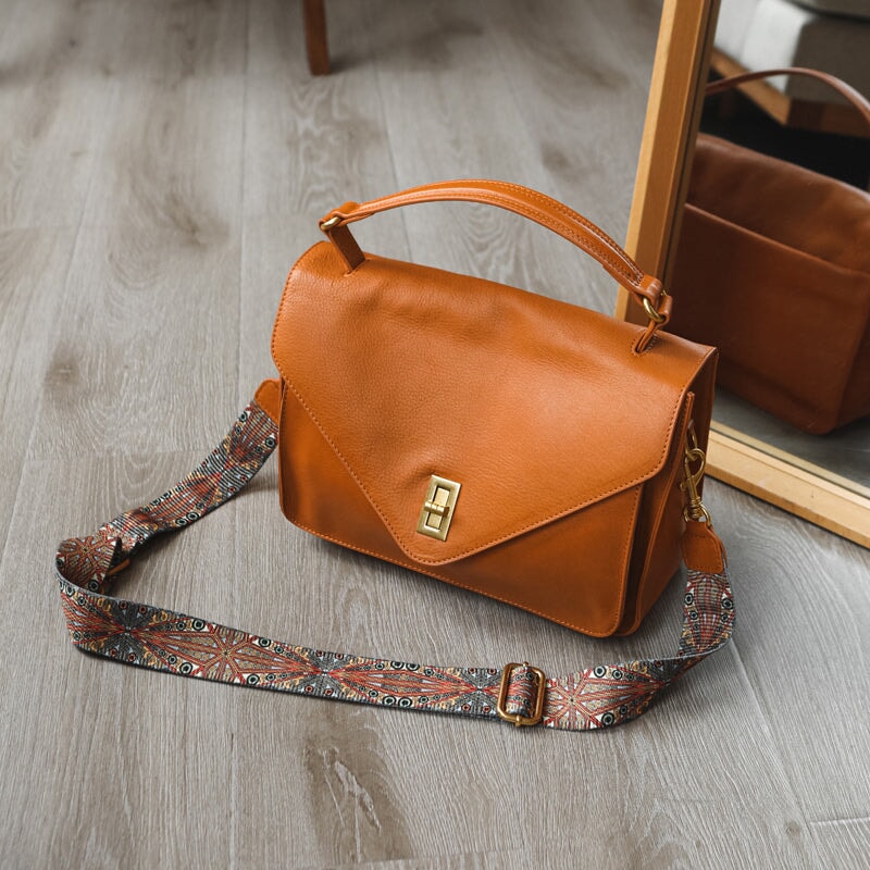 Fashion Vegetable Tanned Large Capacity Ladies Shoulder Bag Crossbody