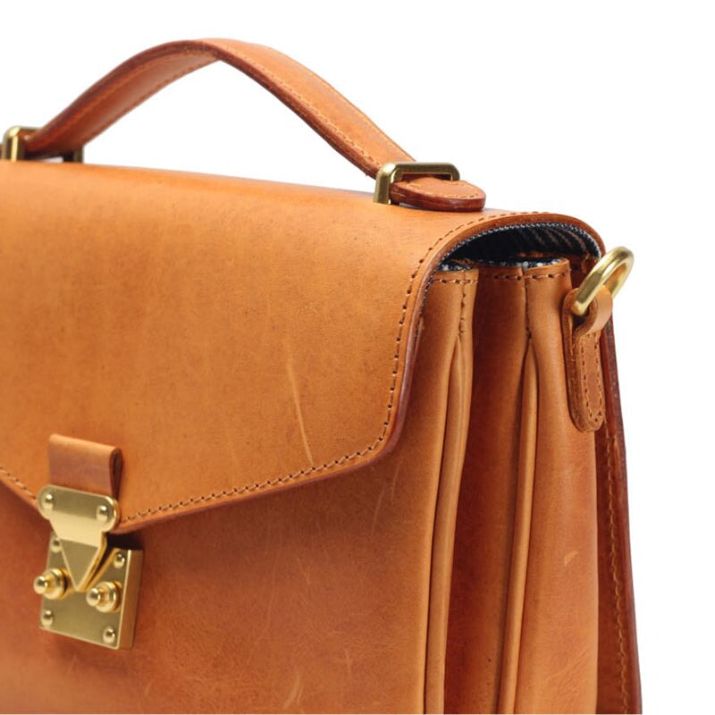 Vintage Vegetable Tanned Cowhide's Messenger Bag