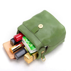 Simple Mini Mouth Gold Bag Cowhide Doctor Bag