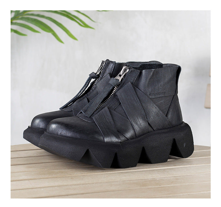 Vintage Platform Ankle Boots