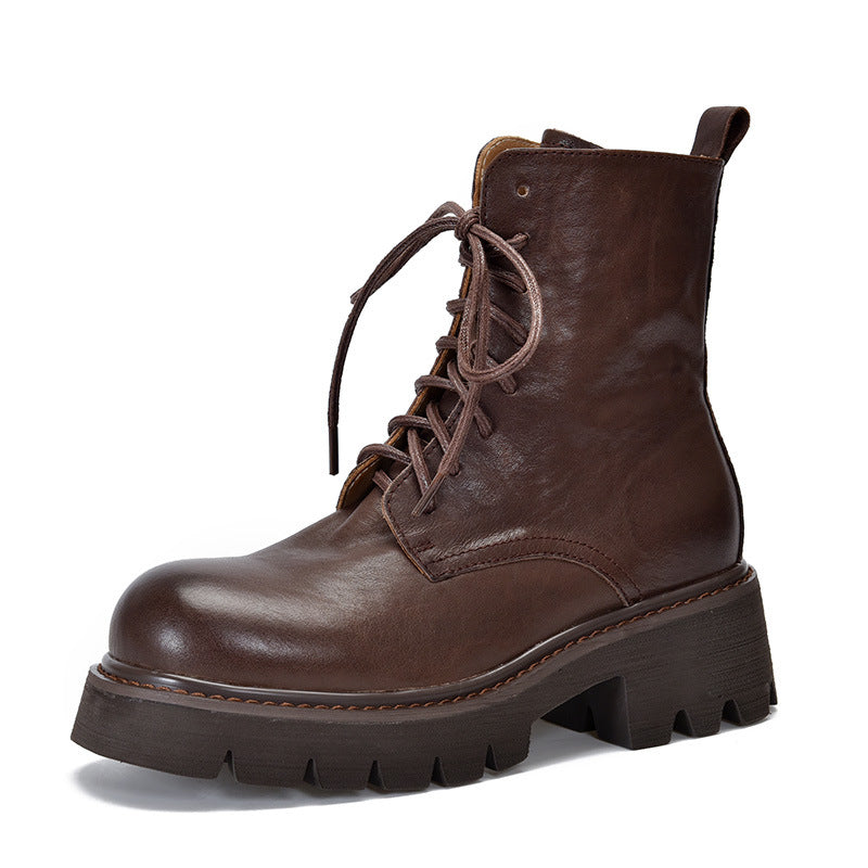 Botas Martin de cuero vintage con cordones 