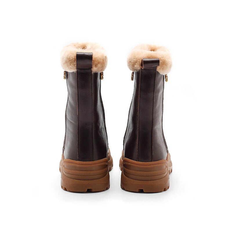 Dwarves Short Boots Snow Boots Shearling Lined for Cold Winter