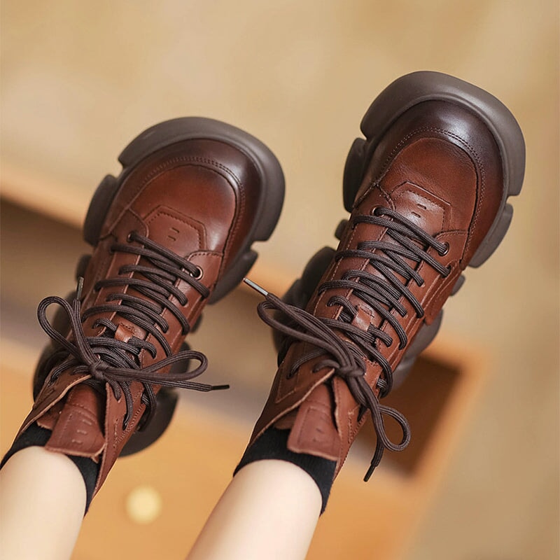 Lace up Martin Boots 40mm Platform Boots