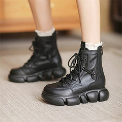 Lace up Martin Boots 40mm Platform Boots