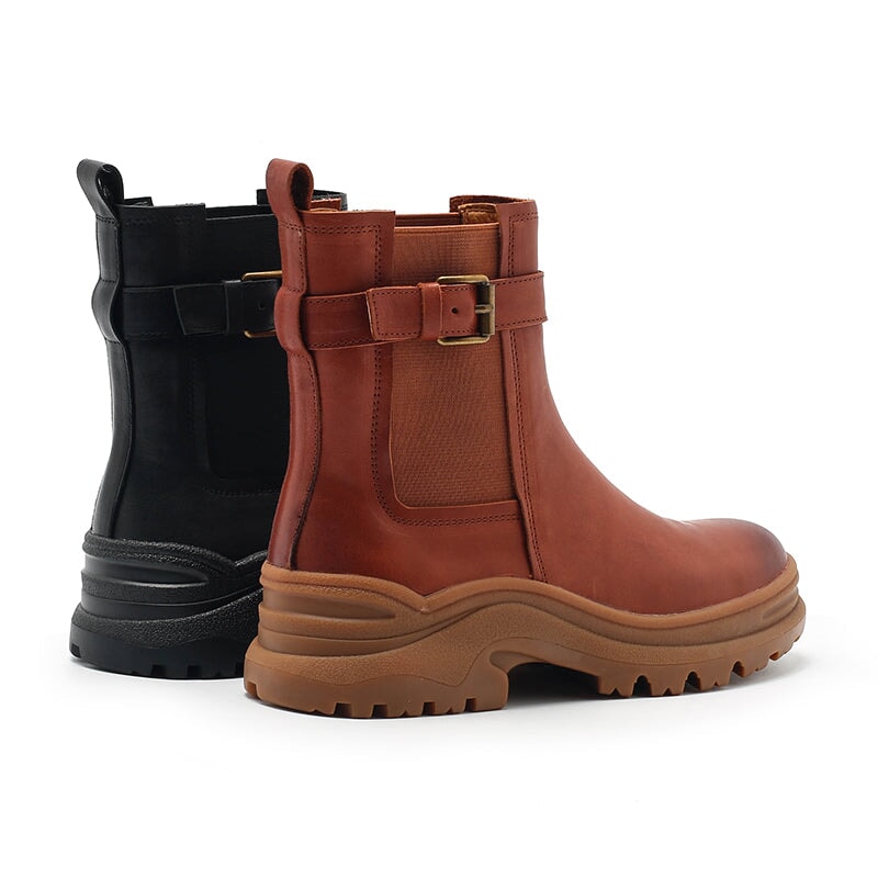 Womens Retro Ankle Boots Snow Boots Have Fleece Lined for Cold Winter