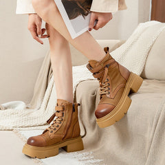 Botas Martin con cordones y plataforma de 55 mm