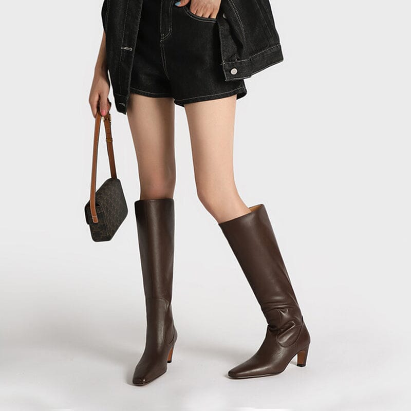 High Heel Tall Boots Soft Western Boots - Riding Boots