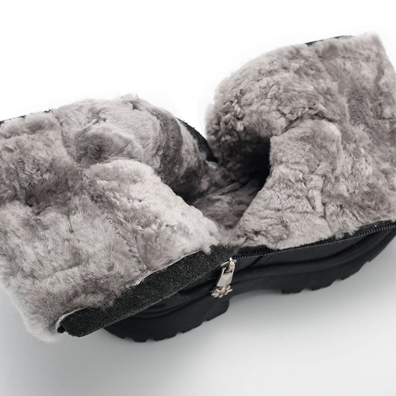 Dwarves Short Boots Snow Boots Shearling Lined for Cold Winter