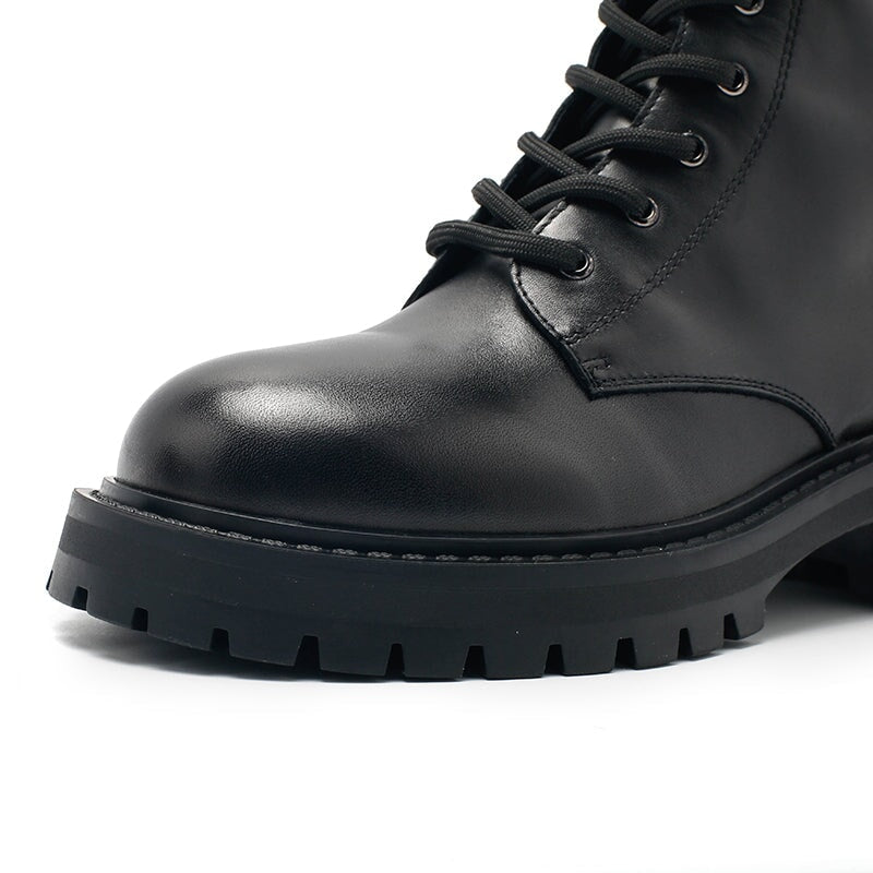 Fashion Combat Boots Designer Retro Chunky Riding Boots