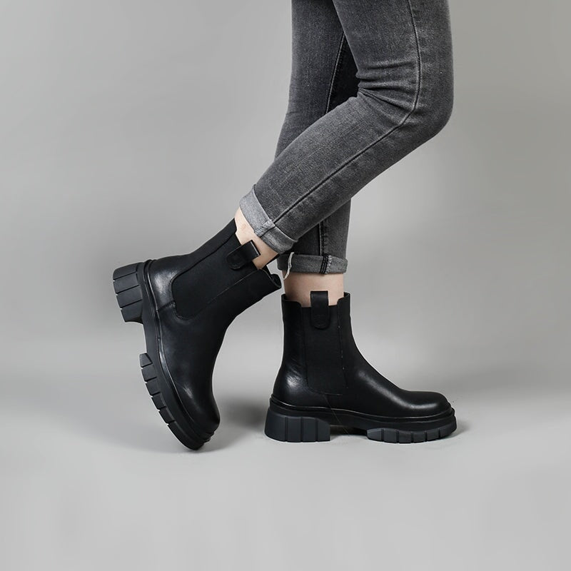 Designer Chunky Ankle Boots