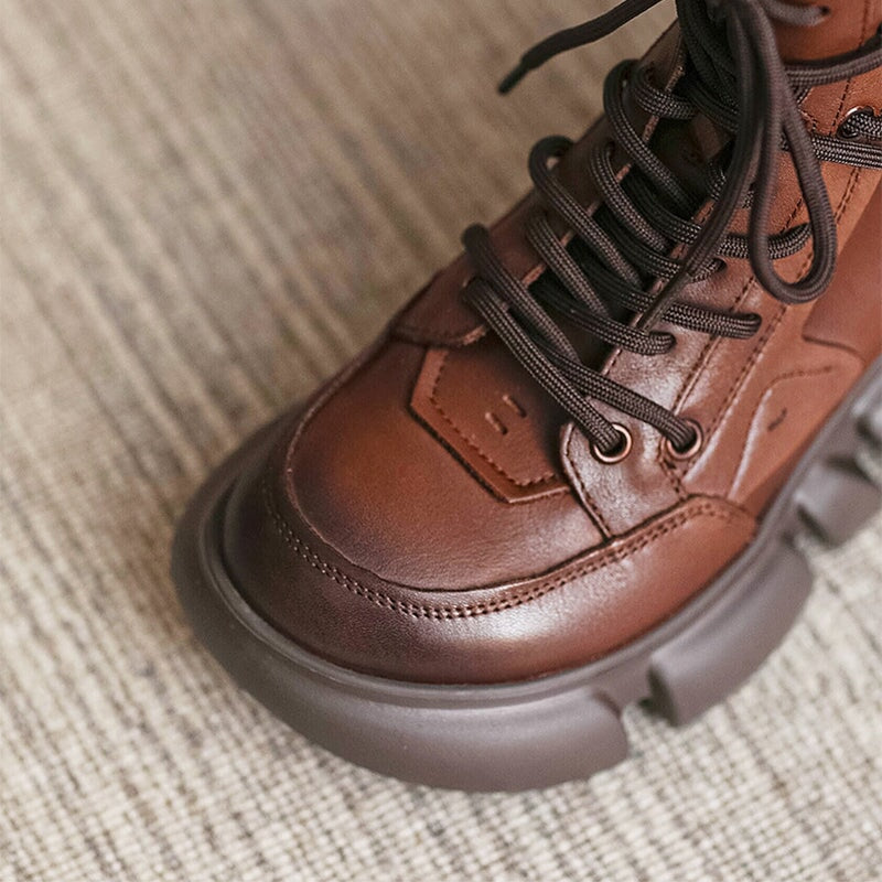 Lace up Martin Boots 40mm Platform Boots