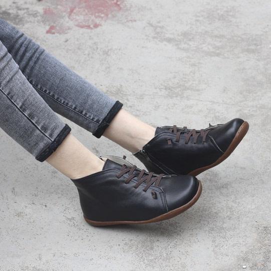 Retro Ankle Boots Casual Walking Boots Soft Sole Flats Loafers