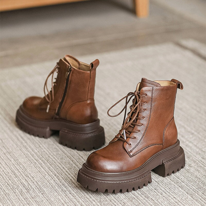 Botas Martin con cordones y plataforma de 60 mm